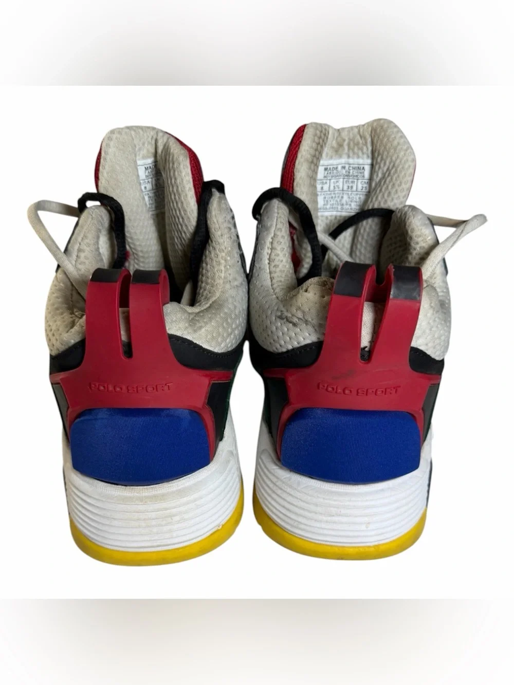 Polo Ralph Lauren Polo Sport PS100 High Top Multi Color Block Sneaker Boy/Mens 6